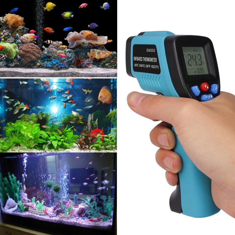 

GM550 Digital Infrared Thermometer Pyrometer Aquarium Thermometer Outdoor Temperature Gauge