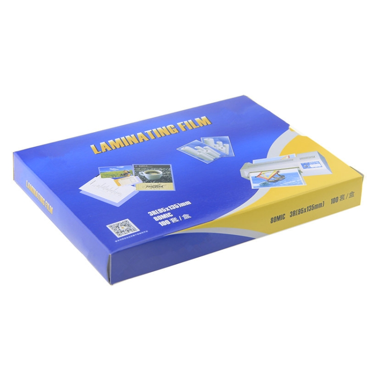 

100 PCS 3 Inch 80mic Thickness Clear Laminating Film Plastic film