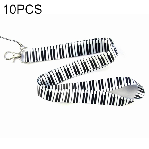 

10 PCS Neck Lanyard for Label / ID / Badge / Mobile Phones, Size: 50 x 2cm, Style:Note
