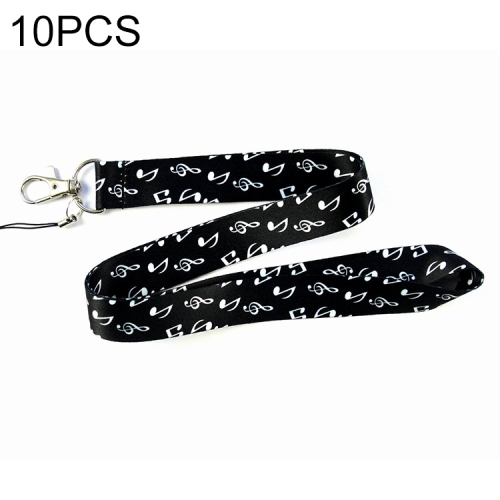 

10 PCS Neck Lanyard for Label / ID / Badge / Mobile Phones, Size: 50 x 2cm, Style:Piano