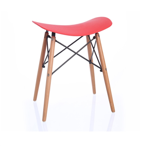 

Nordic Fashion Casual Stool Modern Minimalist Dressing Table Dining Table Chair(Red)