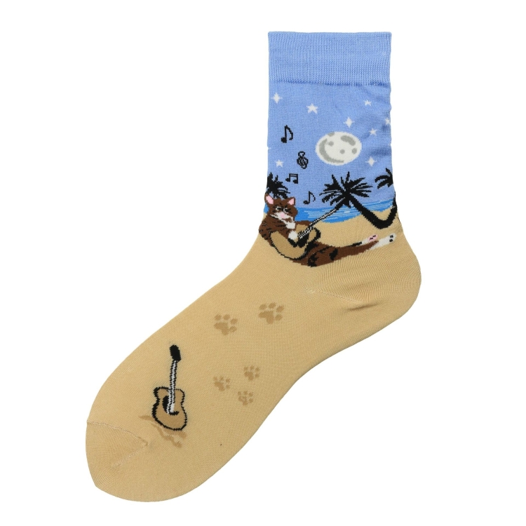 

3 Pairs Fashionable Trendy Socks Rainbow Horse Animal Series Tube Women Socks, Type:1992-8(EUR 36-40)