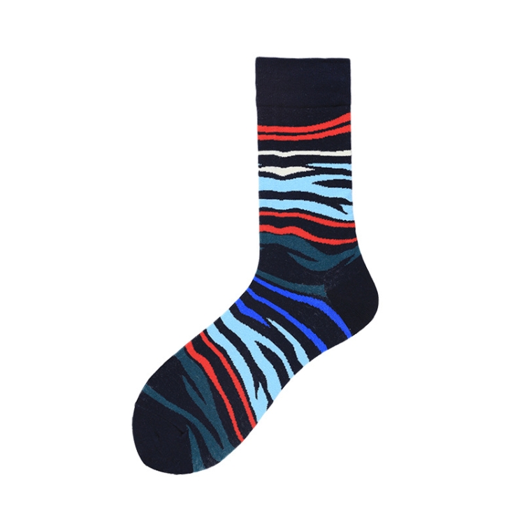 

3 Pairs Men Tube Socks Cotton Color Flag Street Trendy Socks, Type:1911-8(EUR 39-46)