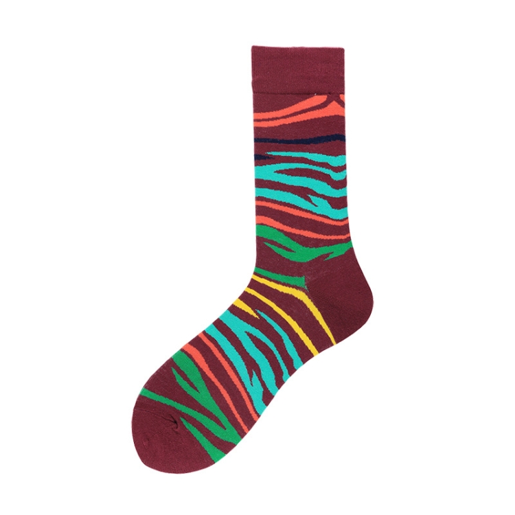 

3 Pairs Men Tube Socks Cotton Color Flag Street Trendy Socks, Type:1911-12(EUR 39-46)