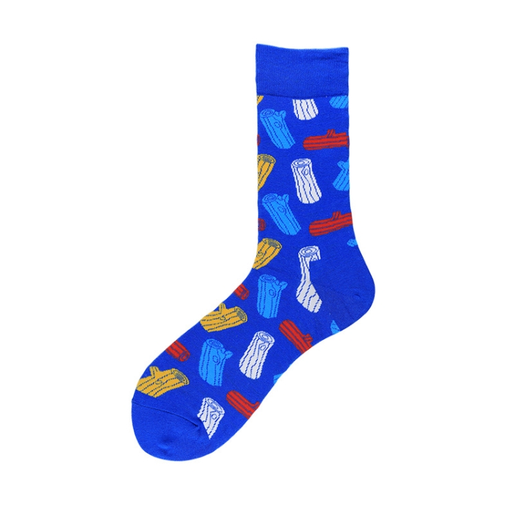 

3 Pairs Men Tube Socks Cotton Color Flag Street Trendy Socks, Type:1911-13(EUR 39-46)
