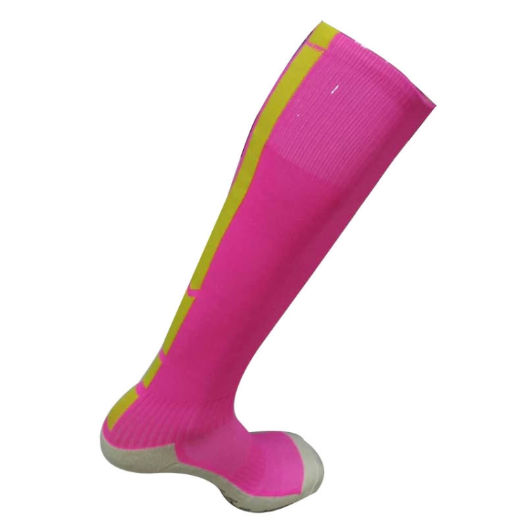 

Thick Non-Slip High Knee Socks Breathable Comfortable Wear-Resistant Man Football Socks(Pink )