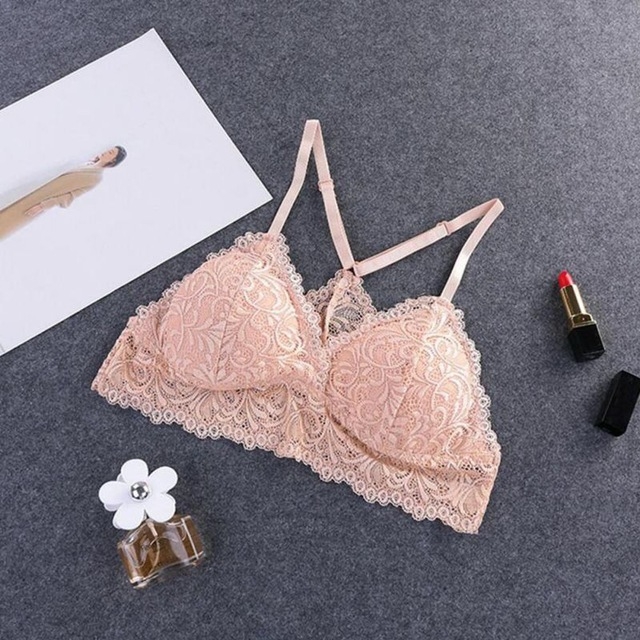 

Sexy Lace Y Shape Strap Bra Women Seamless Bra, Cup Size:One Size( Apricot)