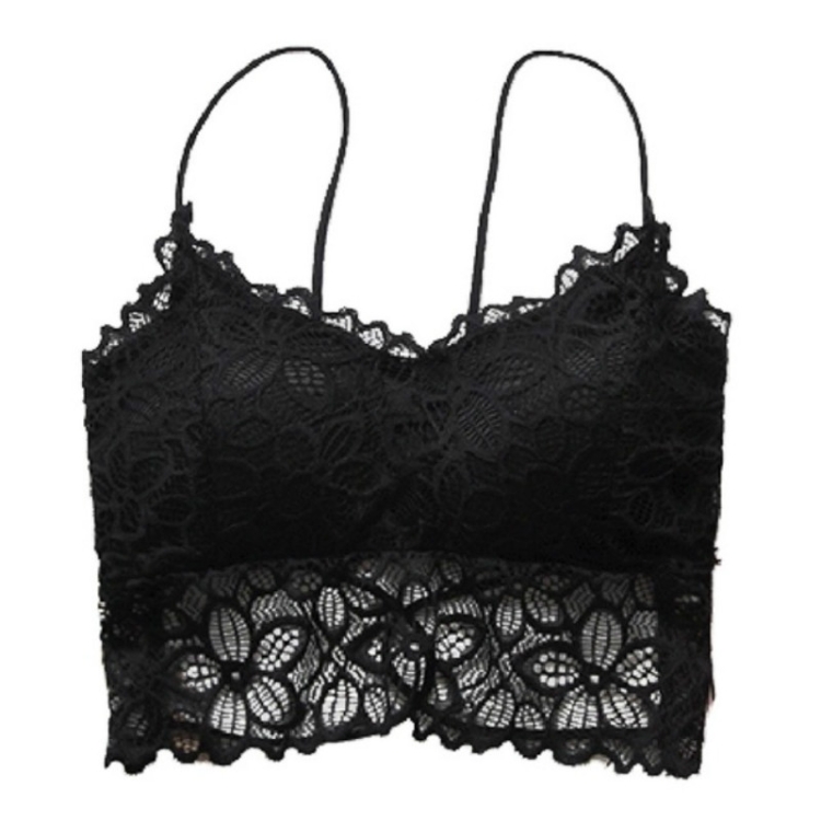 

Lace Shapewear Sleeveless Underwear, Cup Size:One Size(Black)