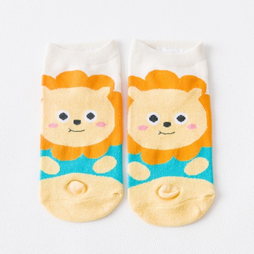 

Summer Cute Japanese Low-Top Socks Trend Cartoon Cotton Girls Boat Socks(Yellow)