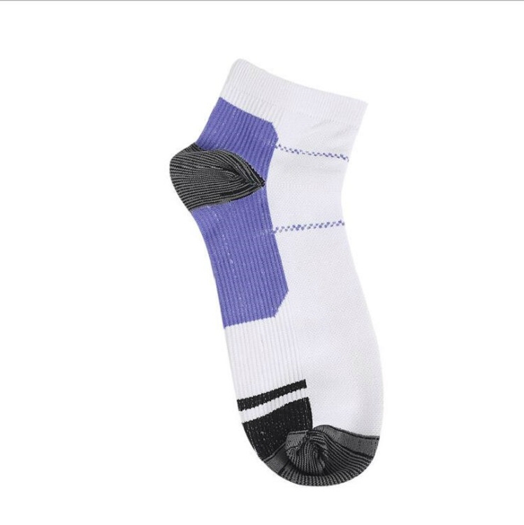 

Unisex Comfortable Breathable Sweat Nylon Short Tube Cotton Socks, Size:S/M(Purple)