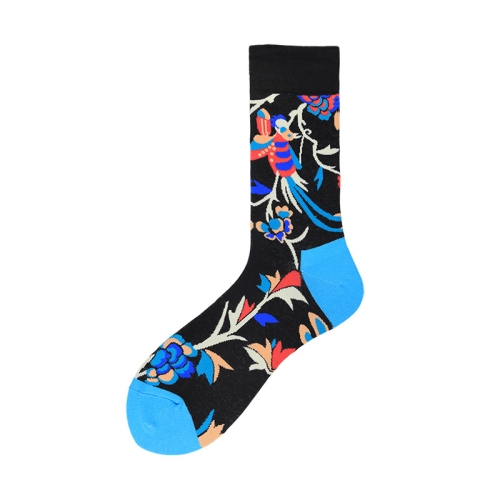 

3 Pairs Geometric Camouflage Abstract Pattern Series Colorful Tube Male Socks, Type:1903-5(EUR 39-46)