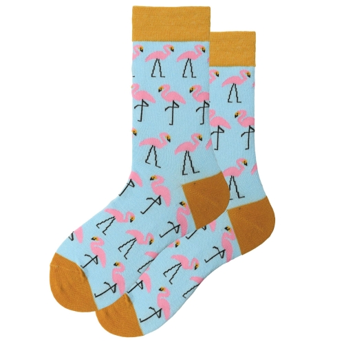 

3 Pairs Colorful Animal Series Creative Pattern Cotton Ladies Tide Socks, Type:1966-2(EUR 36-40)