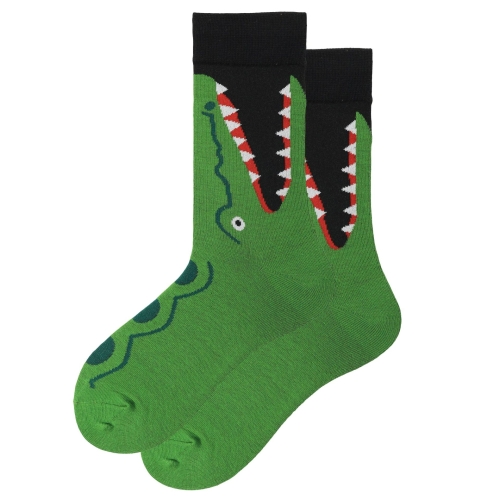 

3 Pairs Colorful Animal Series Creative Pattern Cotton Ladies Tide Socks, Type:1966-3(EUR 36-40)