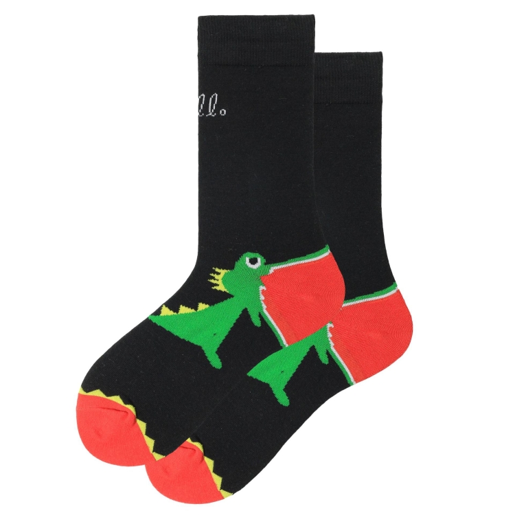 

3 Pairs Colorful Animal Series Creative Pattern Cotton Ladies Tide Socks, Type:1966-4(EUR 36-40)