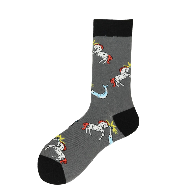 

3 Pairs Autumn Personality Animal Colorful Skates Tube Male Socks, Type:1931-6(EUR 39-46)