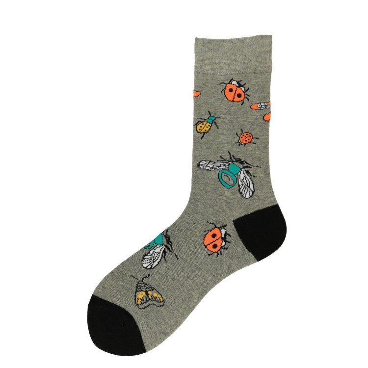 

3 Pairs Autumn Personality Animal Colorful Skates Tube Male Socks, Type:1931-10(EUR 39-46)