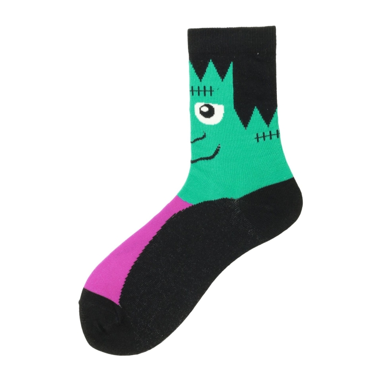 

3 Pairs Autumn And Winter Funny Pumpkin Head Halloween Series Tube Socks, Type:1(EUR 39-44)
