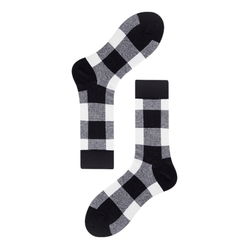 

3 Pairs Autumn And Winter Simple Pattern Tube Socks, Type:1(EUR 39-46)