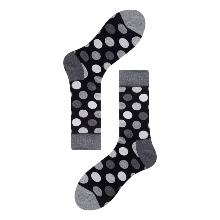 

3 Pairs Autumn And Winter Simple Pattern Tube Socks, Type:3(EUR 39-46)