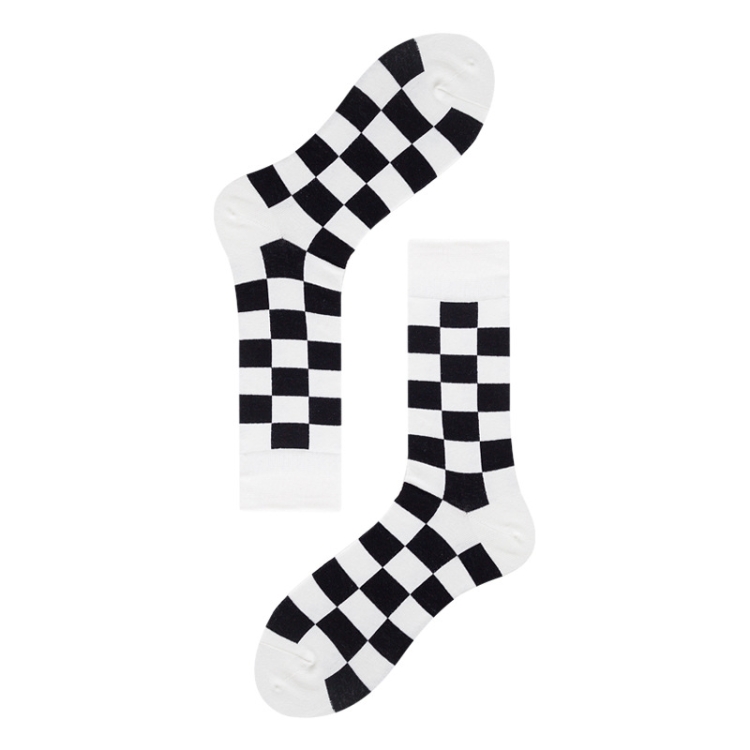 

3 Pairs Autumn And Winter Simple Pattern Tube Socks, Type:7(EUR 39-46)