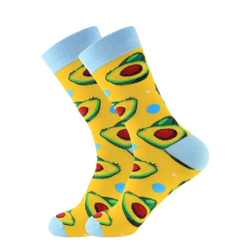 

3 Pairs Autumn And Winter Couple Tide Socks Colorful Fruit Tube Cotton Socks, Type:2(EUR 36-42)