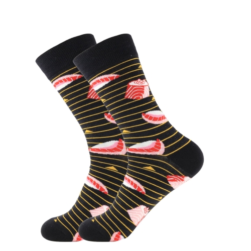 

3 Pairs Autumn And Winter Couple Tide Socks Colorful Fruit Tube Cotton Socks, Type:4(EUR 36-42)