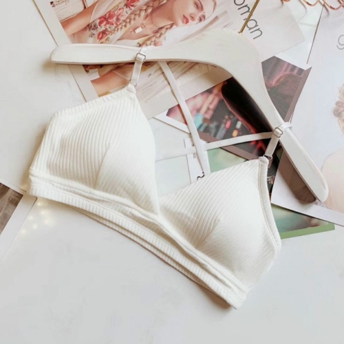 

Women Bra Thin Seamless Wire Free Bralette Backless Seamless Bras For Women, Cup Size:One Size(White)