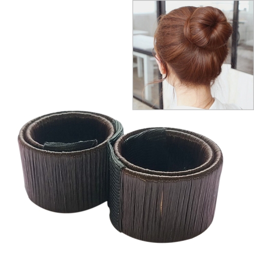 

2 PCS Women Donut Hair Bun Headband(Dark brown)