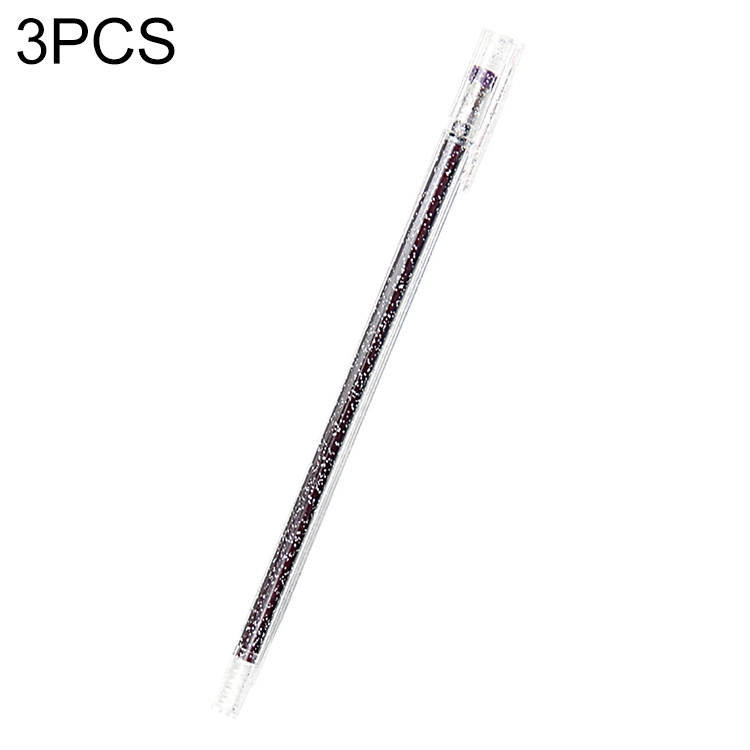 

3 PCS Simple Flash Color Student Writing Neutral 0.5mm Hand Account Marker(Black)