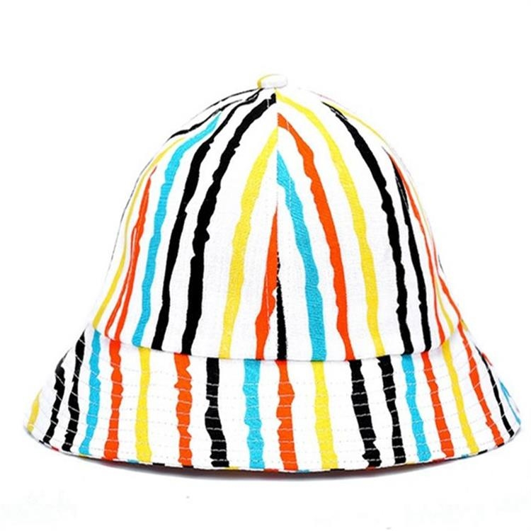 

Women Outdoor Leisure Sunhat Fisherman Hat Bucket Cap, Size:57cm(Yellow Black Colorful Stripes)