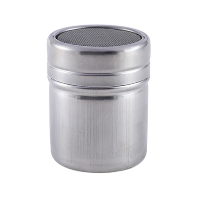 

Stainless Steel Chocolate Shaker Cocoa Flour Salt Powder Sugar Coffee Sifter Lid Shaker Kitchen Accessories, Size:M