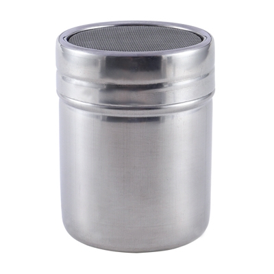 

Stainless Steel Chocolate Shaker Cocoa Flour Salt Powder Sugar Coffee Sifter Lid Shaker Kitchen Accessories, Size:L