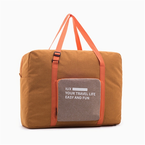 

Folding Women Travel Bag Unisex Luggage Travel Handbags WaterProof Travel Bag Large Capacity Bag(Orange)