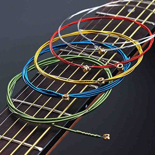 

6 in 1 Multicolor E-A Guitar Strings