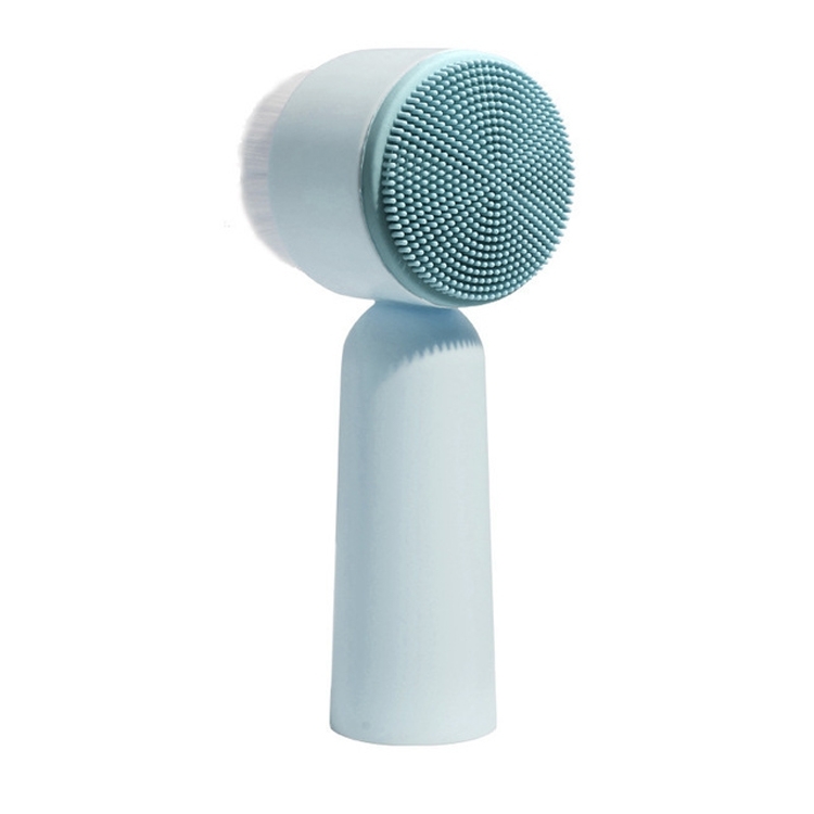 

Clean Pores Manual Silicone Soft Hair Cleansing Brush Deep Blackhead Removal Instrument(Blue)