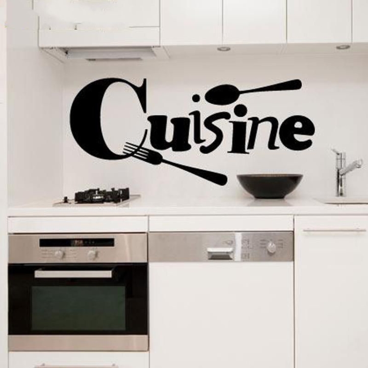 

Spoon Fork Carved Kitchen Sticker Restaurant Background Wall Decoration Stickers