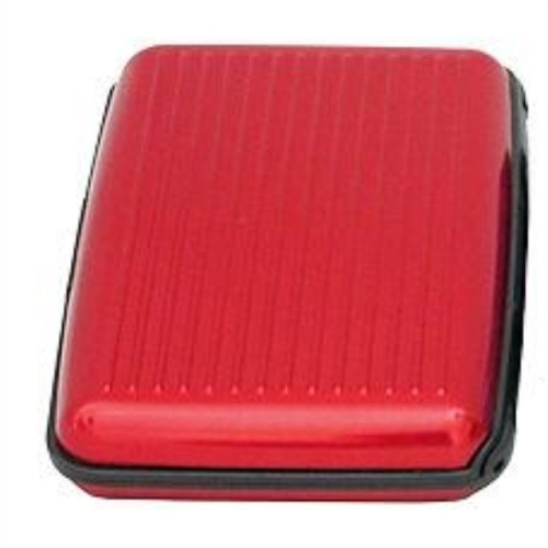 

Aluminum Business Card Box Card Box Credit Card Package Anti-theft Anti-radio AL(Red)