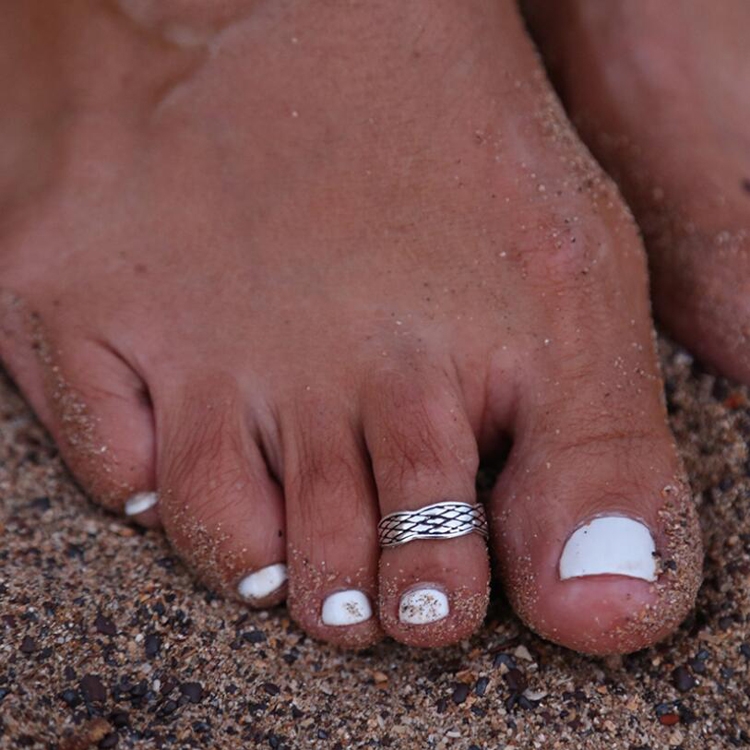 

Vintage Totem Pattern Stars Sun Flower Joint Ring Beach Foot Ring(J116)