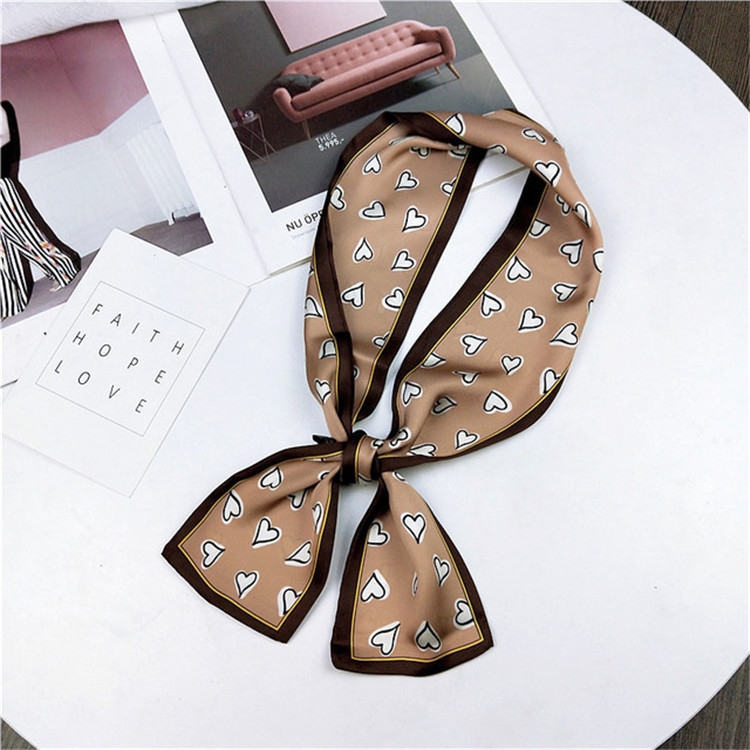 

Women Double-sided Flat-length Scarf, Size: 98 x 9cm(Camel)