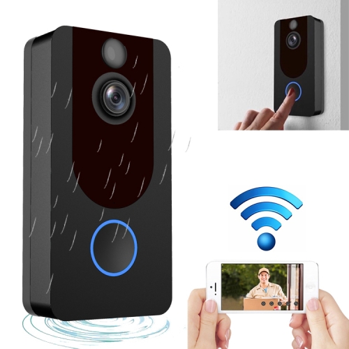 

V7 Standard Edition 1080P Full HD Weather Resistant WiFi Security Home Monitor Intercom Smart Phone Video Doorbell, Support Two-way Audio, PIR Motion Detection, Night Vision