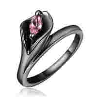 

Women Simple Zircon Leaf Diamond Ring Jewelry, Ring Size:8(Pink)
