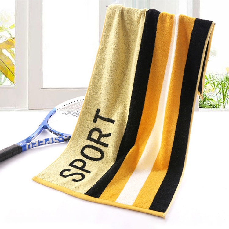 

Striped Cotton Thickening Fitness Towel(Yellow)
