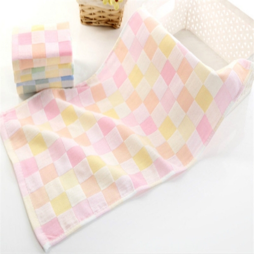 

Children Wash Face Towel Absorbent Soft Cotton Hand Towel(Pink)