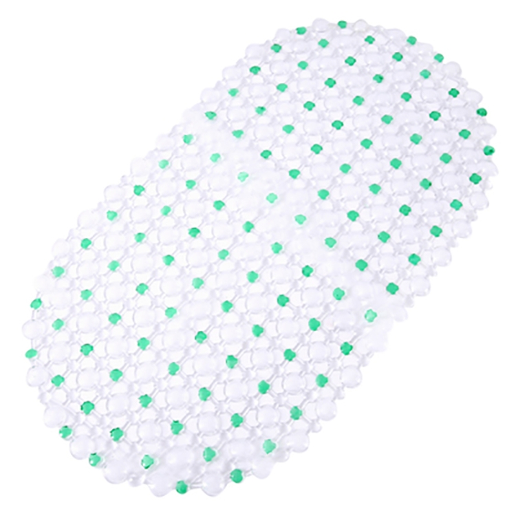 

Non-slip PVC Bath Mat Bathmat Bathroom Shower Pad, Size : 36x67cm(Green)