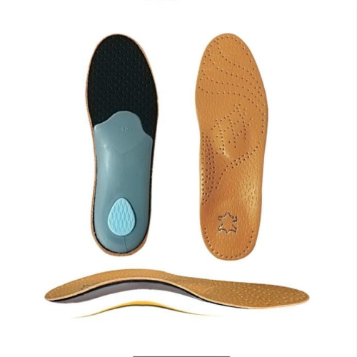 

Corrected Flat Foot Arch Pad XO Leg Orthopedic Inner Eight-Shaped Corrective Insole, Size:43/44(Brown)