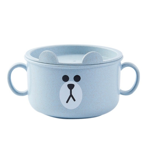 

Wheat Binaural Anti-Scalding Child Bowl(Blue)