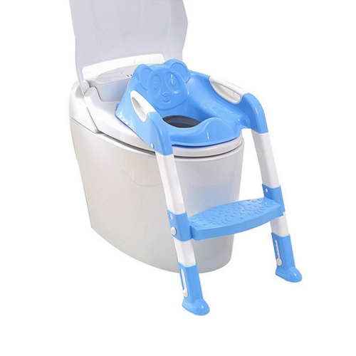 

Baby Potty Training Seat Children Potty Baby Toilet Seat With Adjustable Ladder Infant Toilet Training Folding Safety Care Seat(Blue)