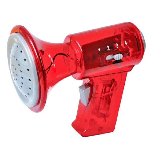 

Children Holding Megaphones Multi-frequency Changing Horns Pigs Funny Megaphone Toys, Color:Red Four-speed Change