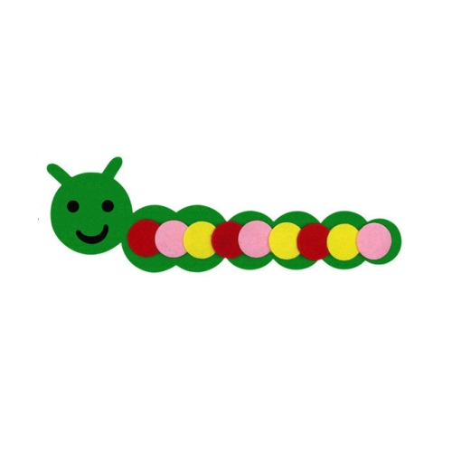 

5 PCS Non-woven DIY Caterpillar Crafts Toy for Children Kindergarten Teaching Developmental Toys(Color Style)