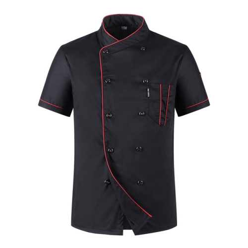 

Hotel Restaurant Catering Work Clothes for Men and Women, Size:XL(Black)